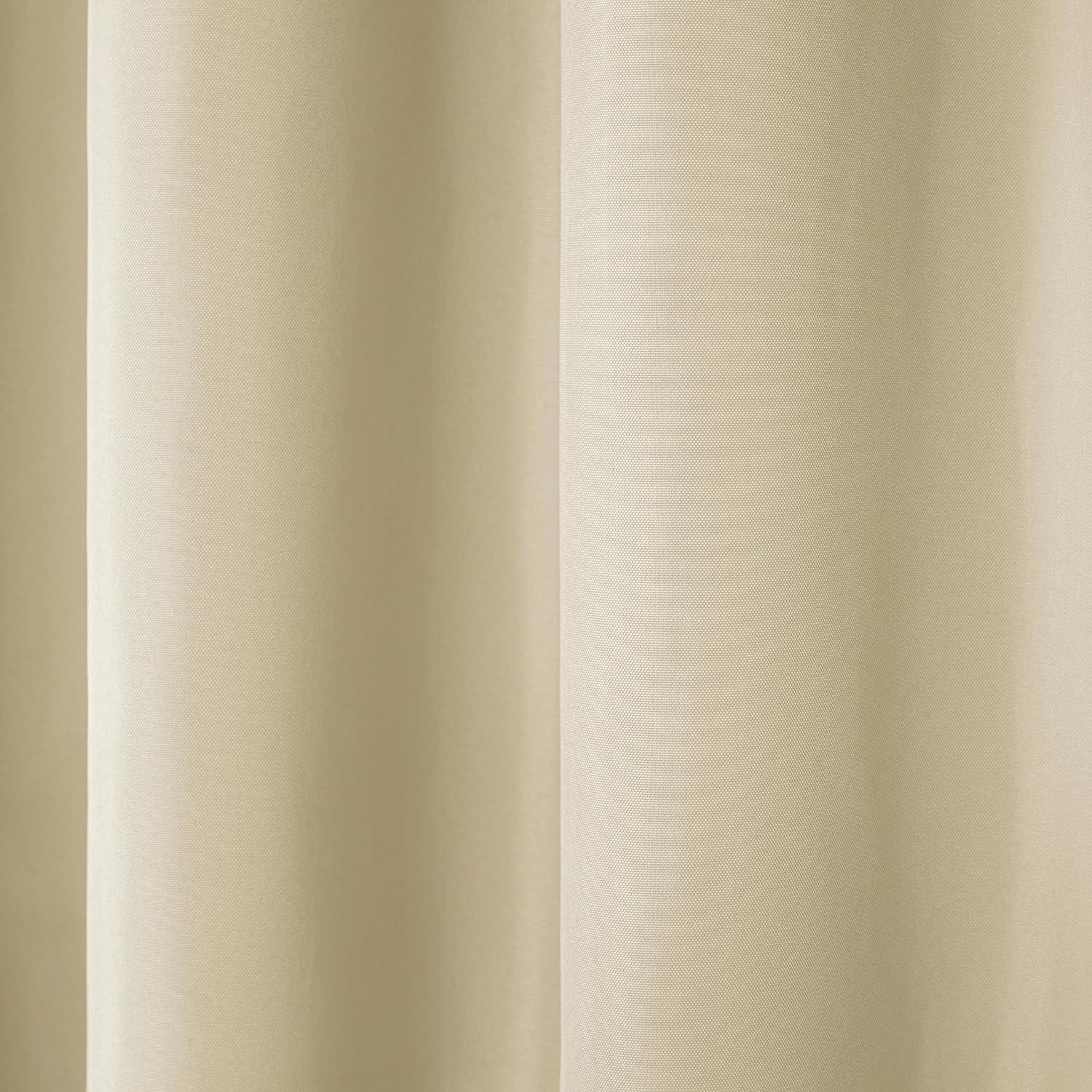 Set of 2 Indoor/Outdoor Solid Cabana Grommet Top Curtain Panels - Exclusive Home