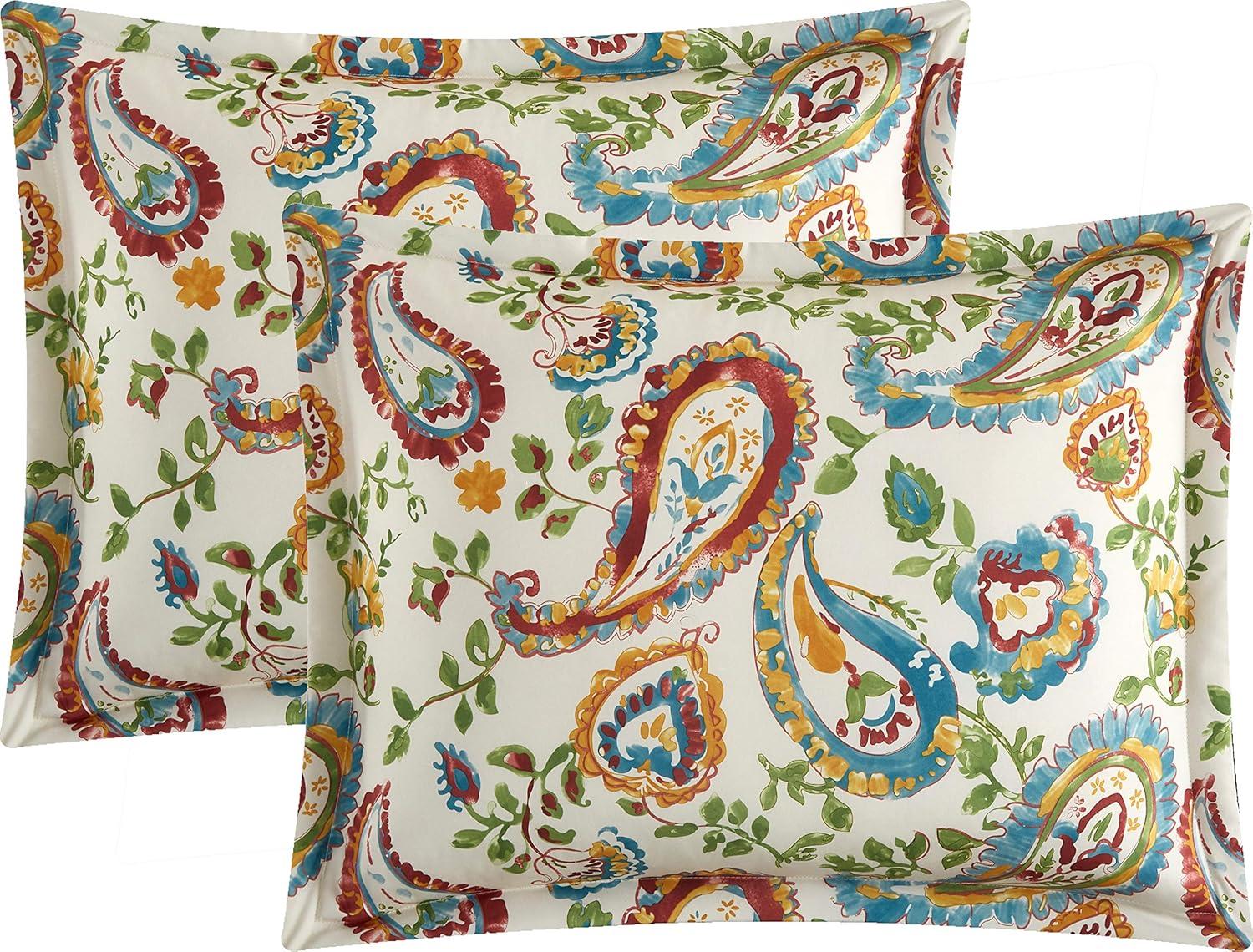 Autumn Paisley Microfiber Traditional 7 Piece Comforter Set