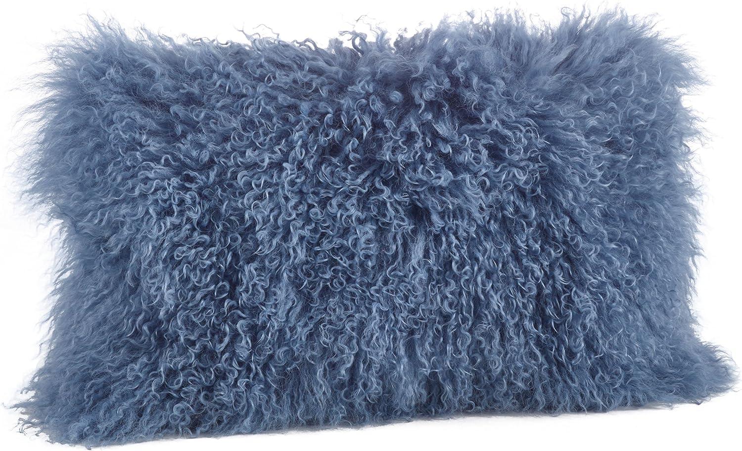 Mongolian Lamb Fur Lumbar Pillow