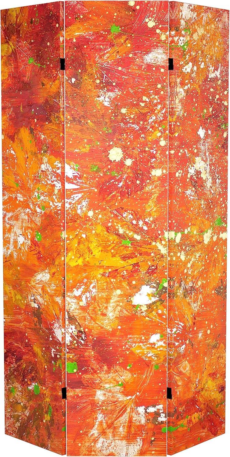 Red Lantern 6 ft. Tall Double Sided Twilight Reverie Canvas Room Divider, Transcendence