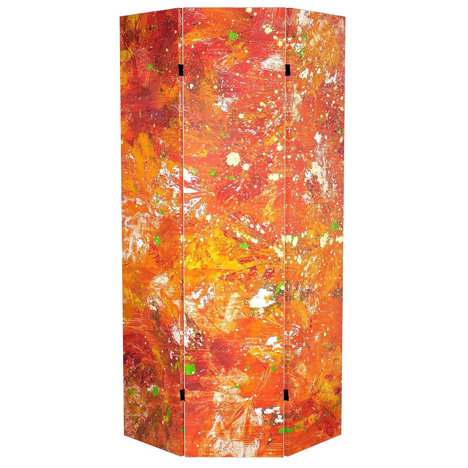Red Lantern 6 ft. Tall Double Sided Twilight Reverie Canvas Room Divider, Transcendence