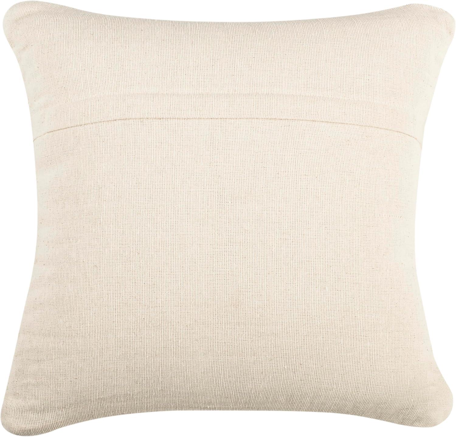 Fredonia Embroidered Wool Reversible Throw Pillow