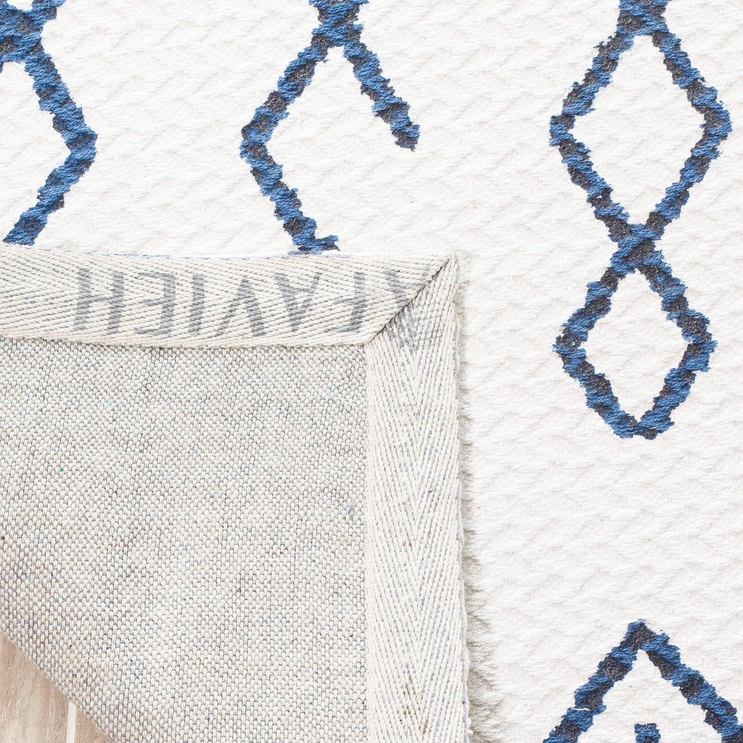 Cedar Brook CDR501 Loomed Indoor Area Rug - Ivory/Navy - 6'x6' - Safavieh