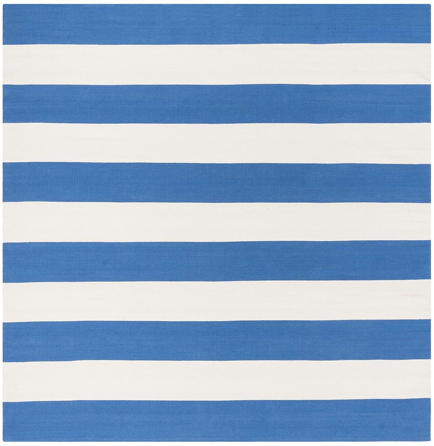 Montauk MTK712 Hand Woven Indoor Area Rug - Blue/Ivory - 6'x6' - Safavieh