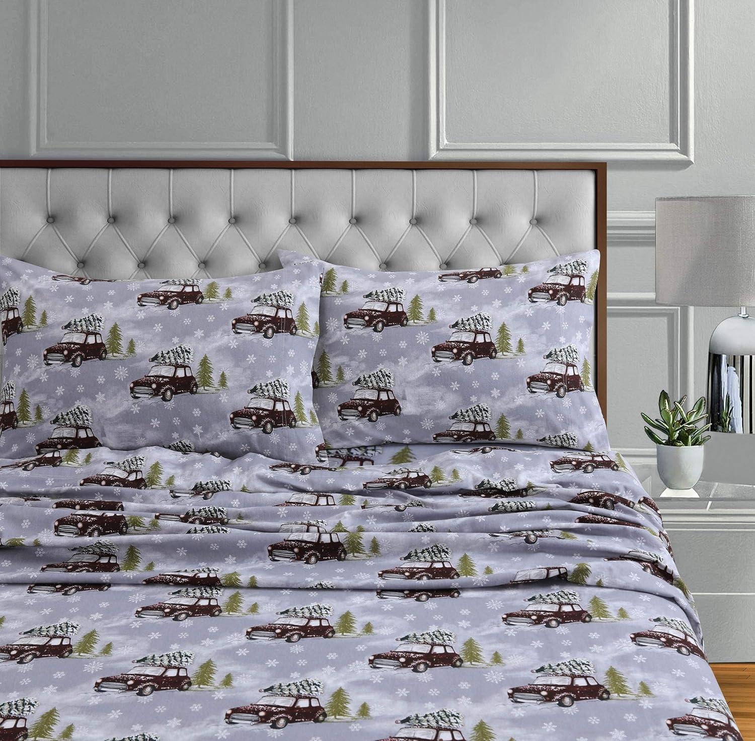 Tribeca Living Winter Outing Cotton Blend Sheet Set