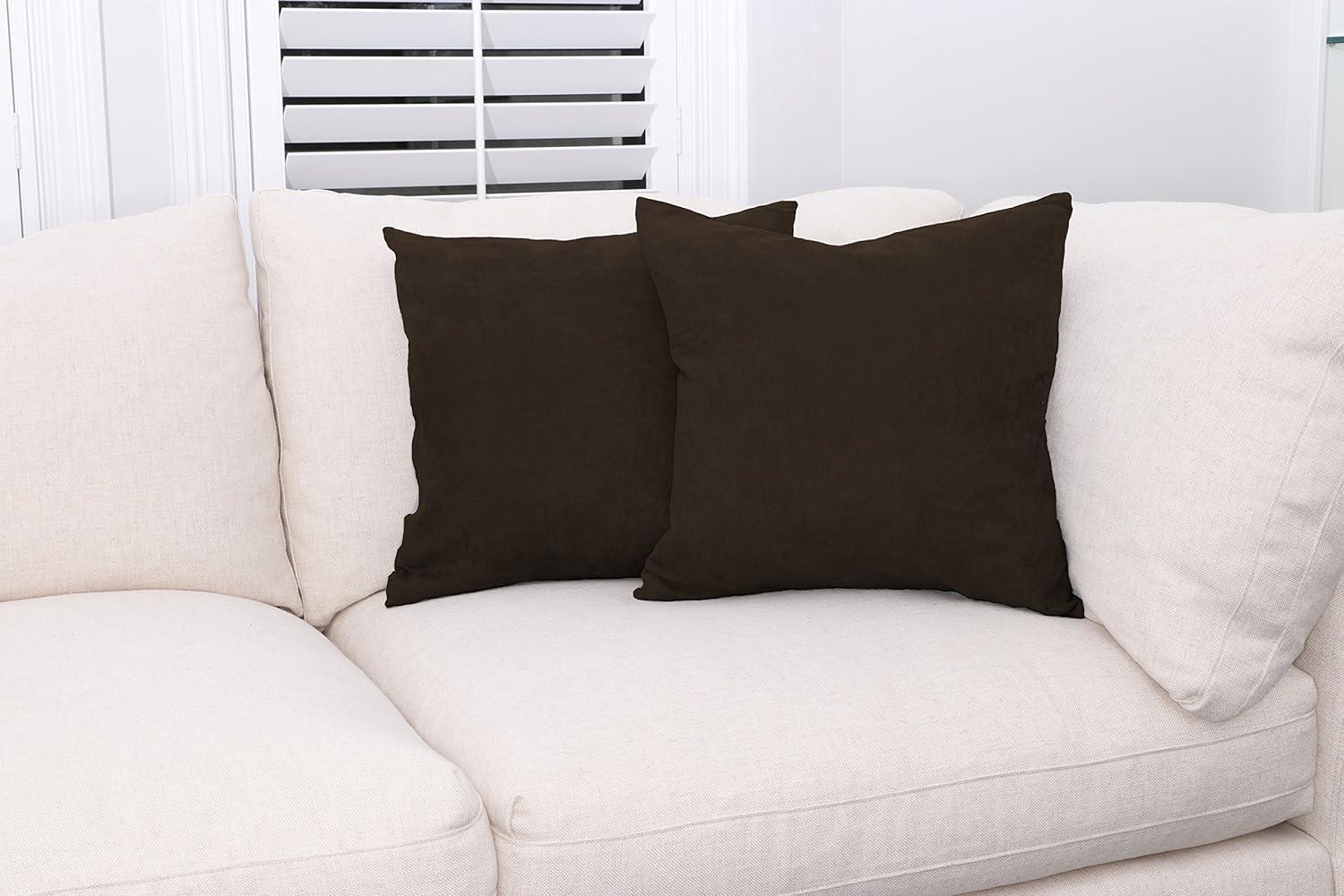 Deluxe Comfort Microsuede Throw Pillow (Set of 2)