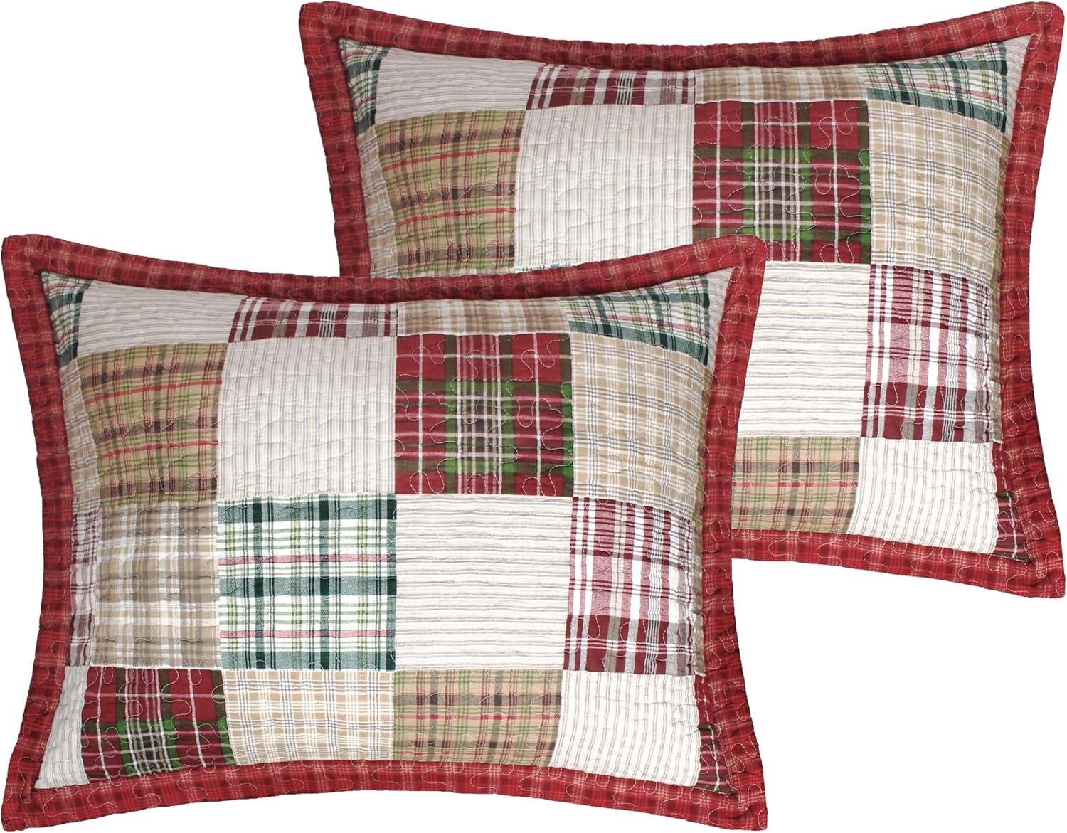 Greenland Home Fashion Oxford Ultra Comfortable Moisture Wicking Pillow Sham Red