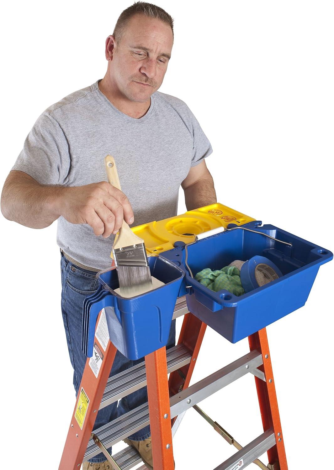 Blue Weather Resistant Utility Bucket Attachment for Ladders