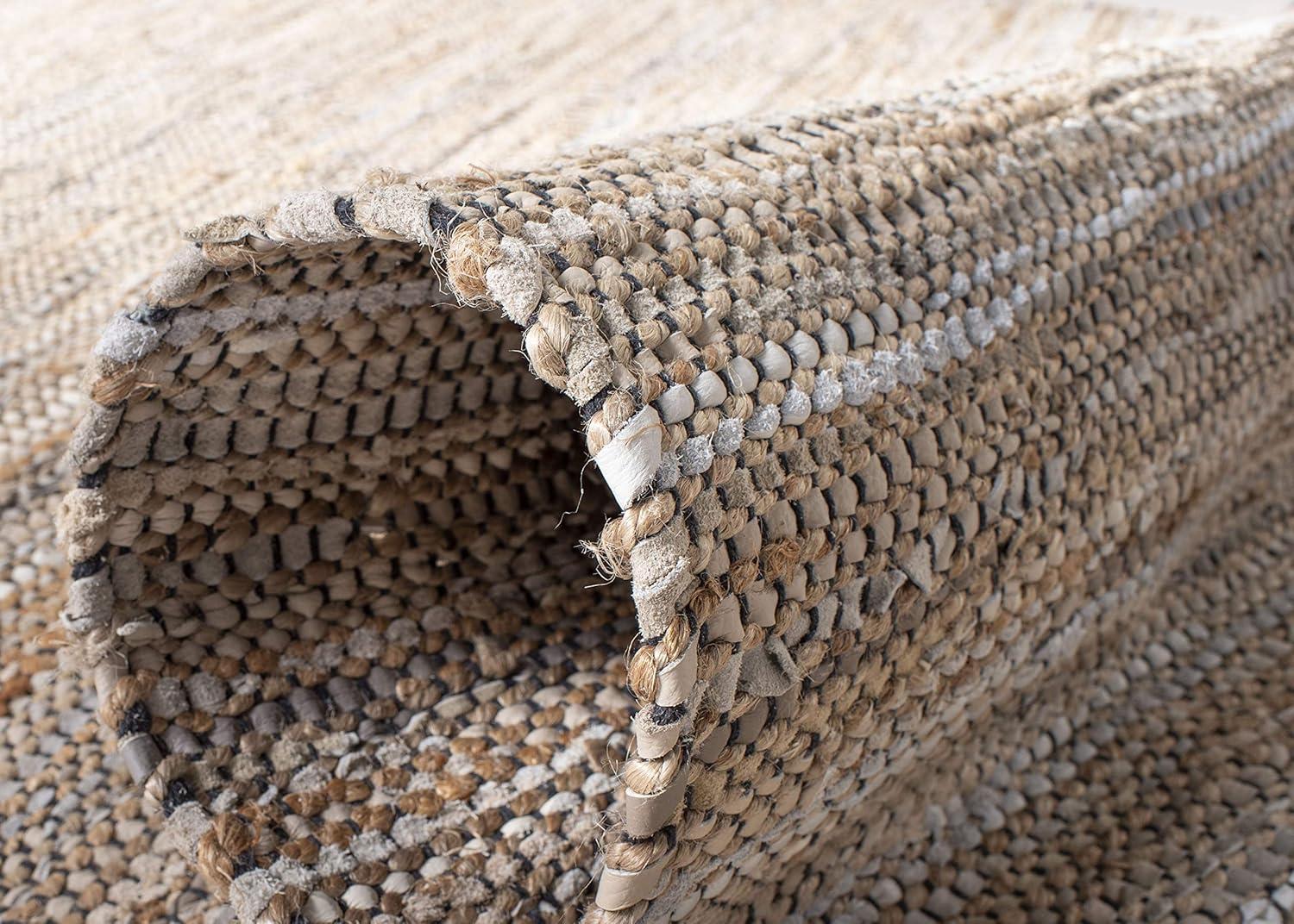 Vintage Leather VTL203 Hand Woven Area Rug - Beige - 8'x10' - Safavieh.