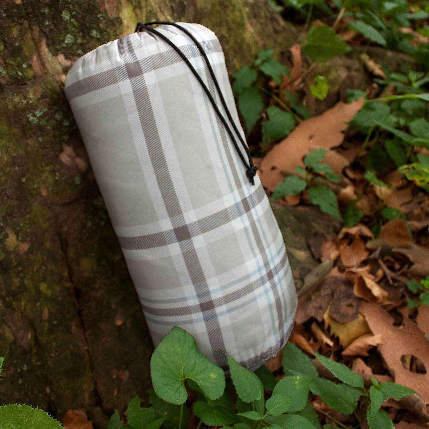 Coleman Coleman Reversible Water Resistant Nylon and Sherpa Diamond Quilted Indoor/Outdoor Throw/Picnic Blanket