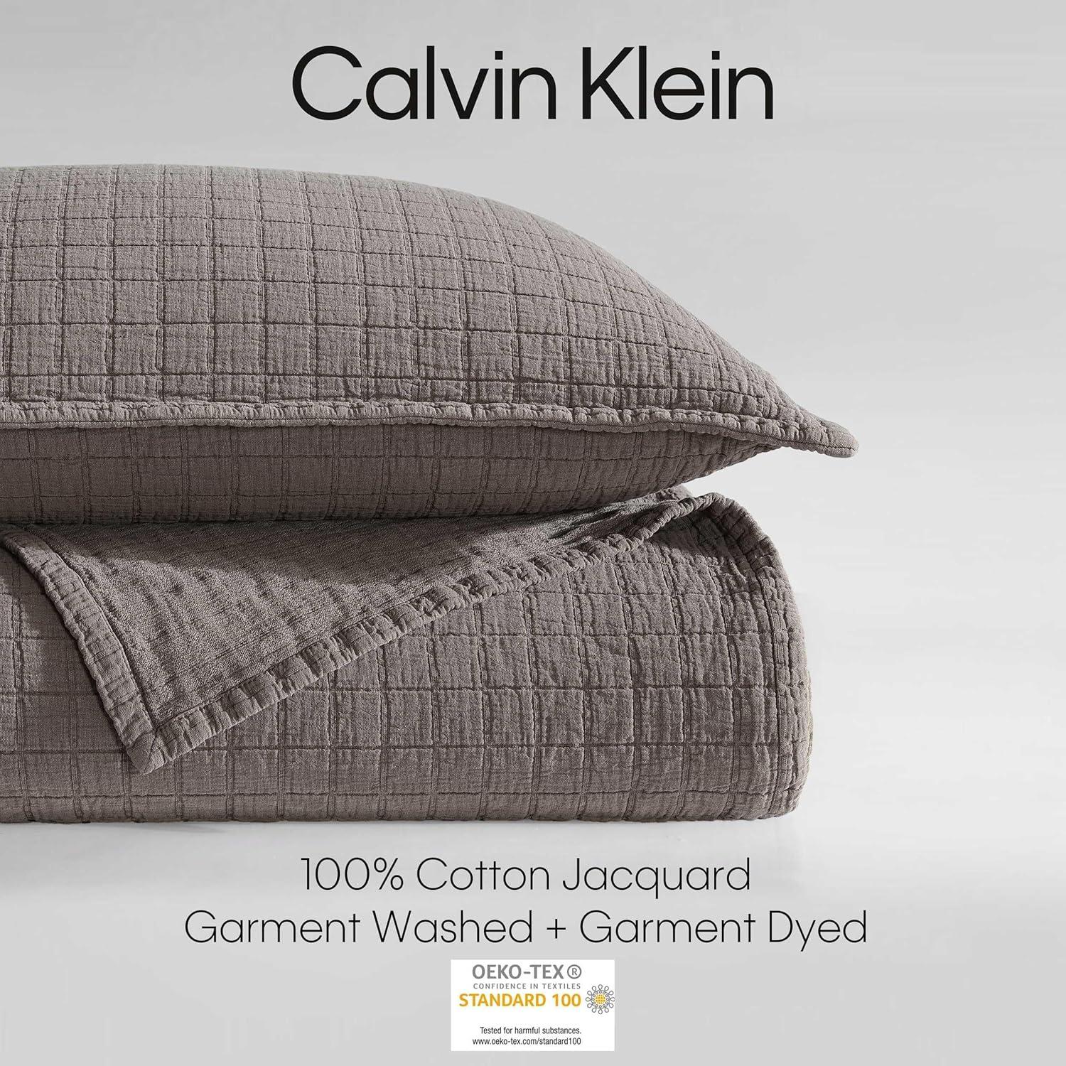 Essential Garment Washed Solid Reversible Cotton Coverlet