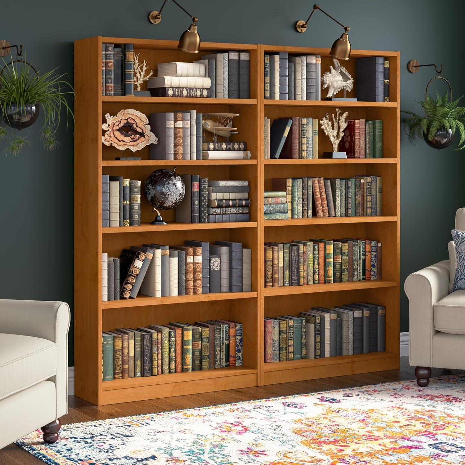 Bush Furniture Universal Tall 5 Shelf Bookcase