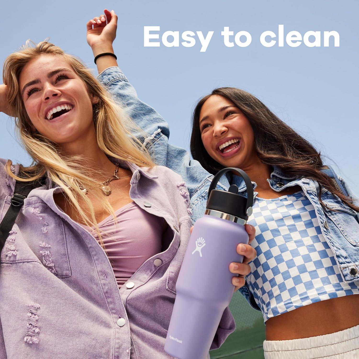 Hydro Flask 32oz Wide Mouth Flex Straw Travel Bottle - Agave