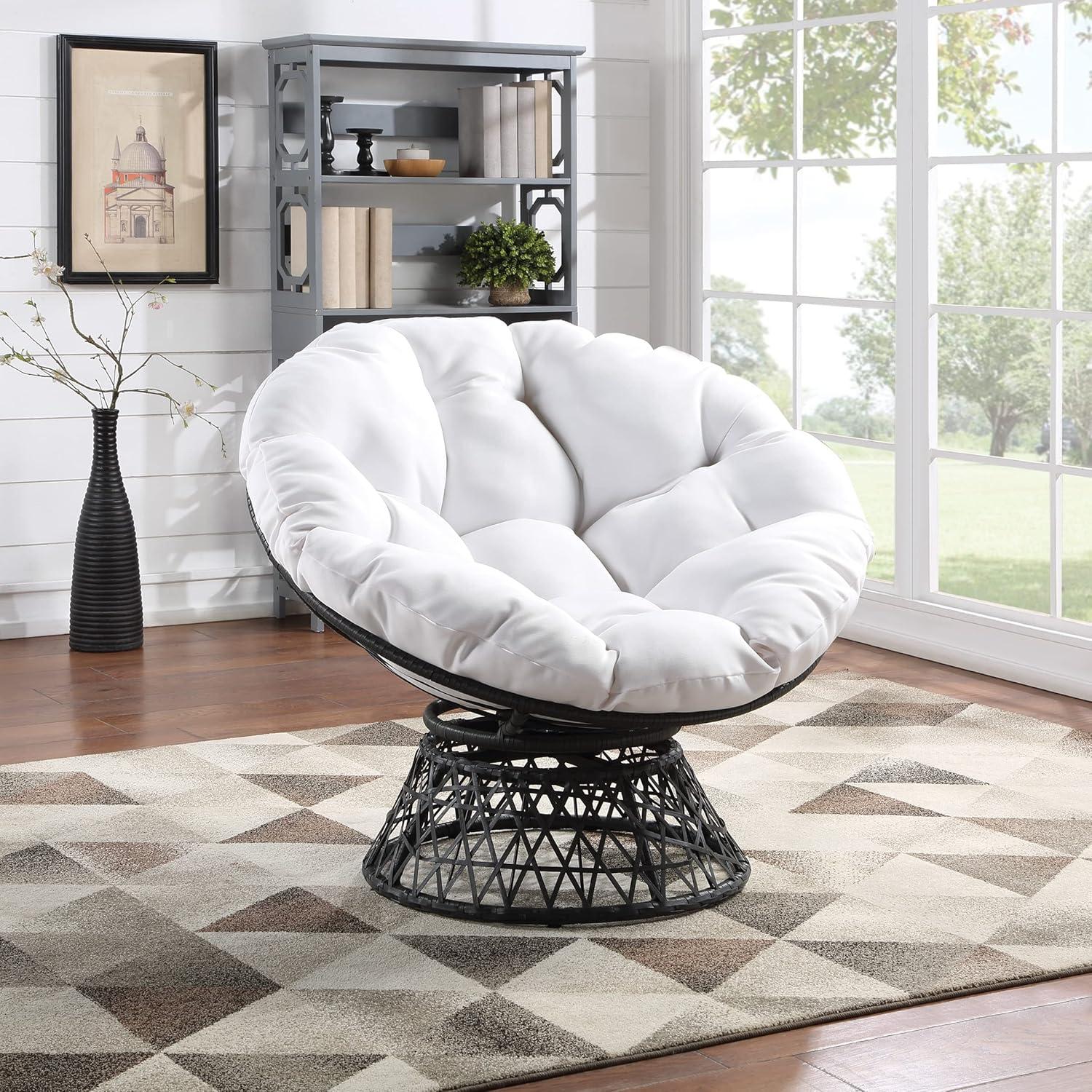 Leianna Upholstered Swivel Accent Chair