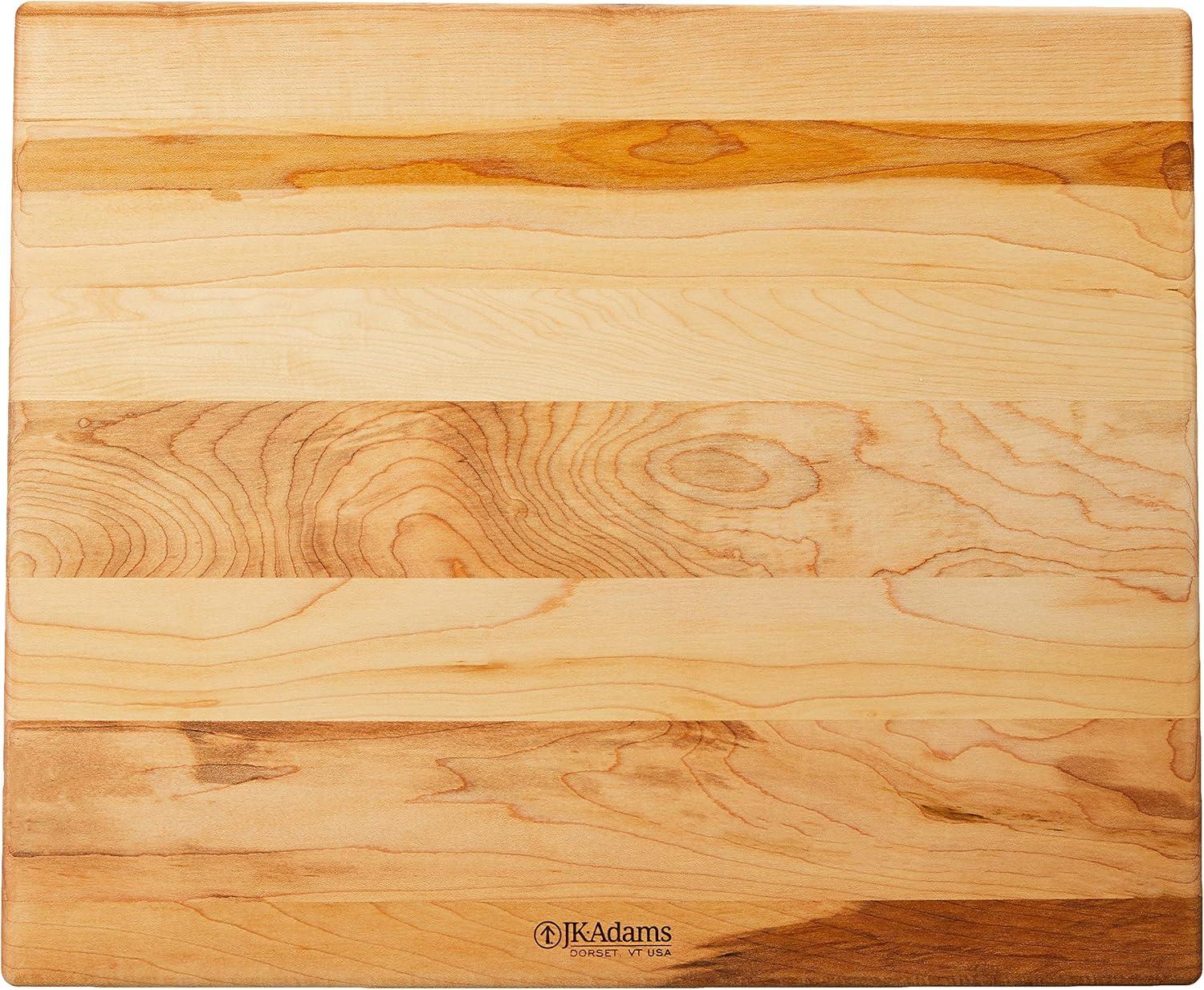 Maple Wood Rectangular Reversible Cutting Board 17" x 14"