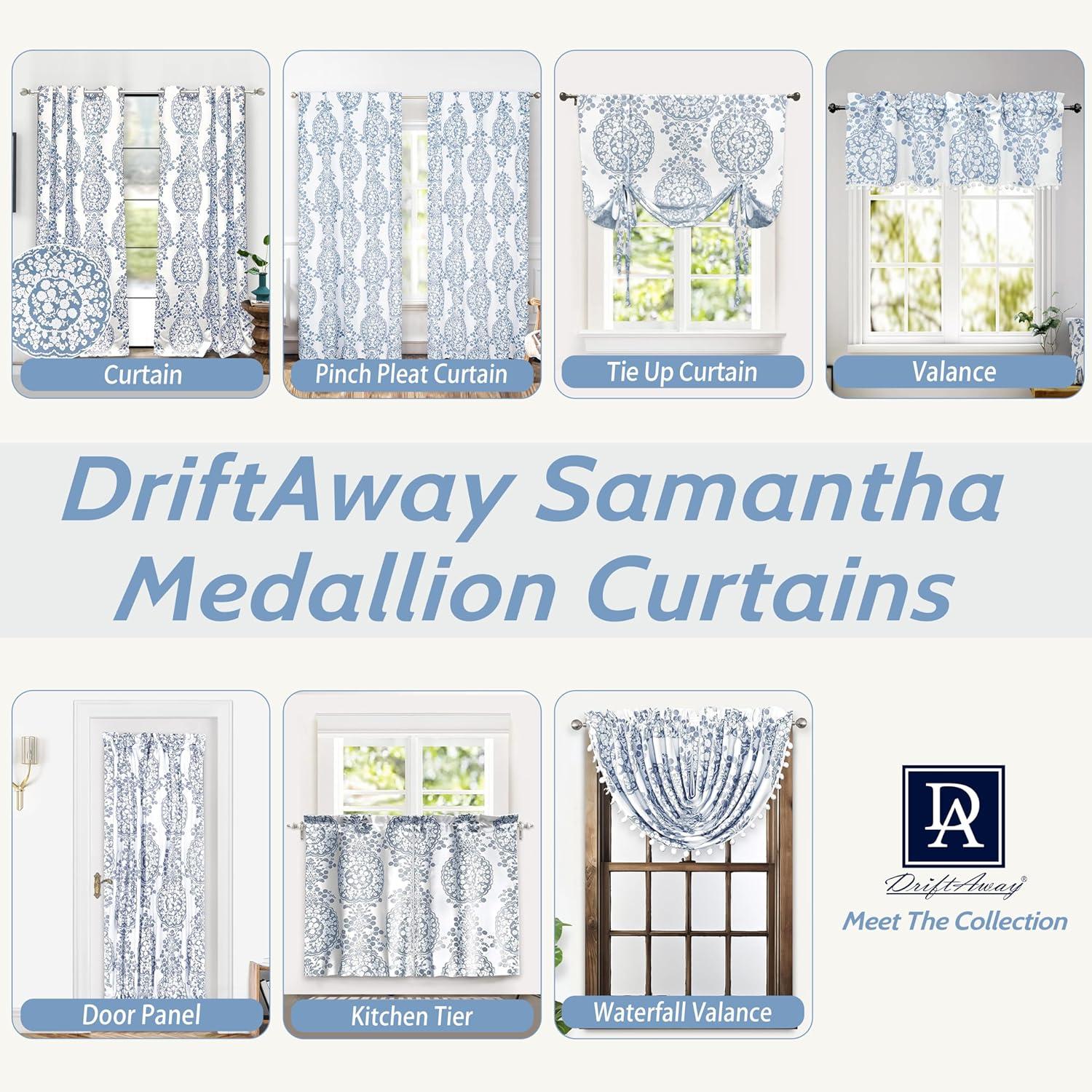 Silver Medallion Thermal Insulated Linen Blend Window Panels