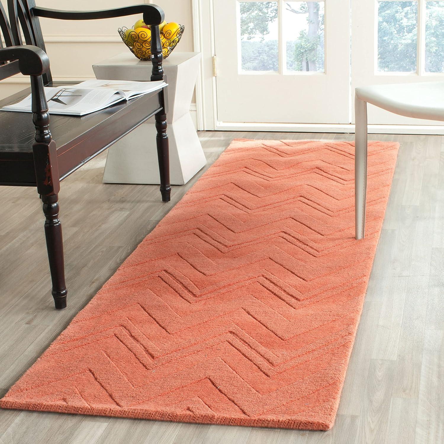 Impressions IM398 Hand Loomed Area Rug - Peach - 7'6"x9'6" - Safavieh.