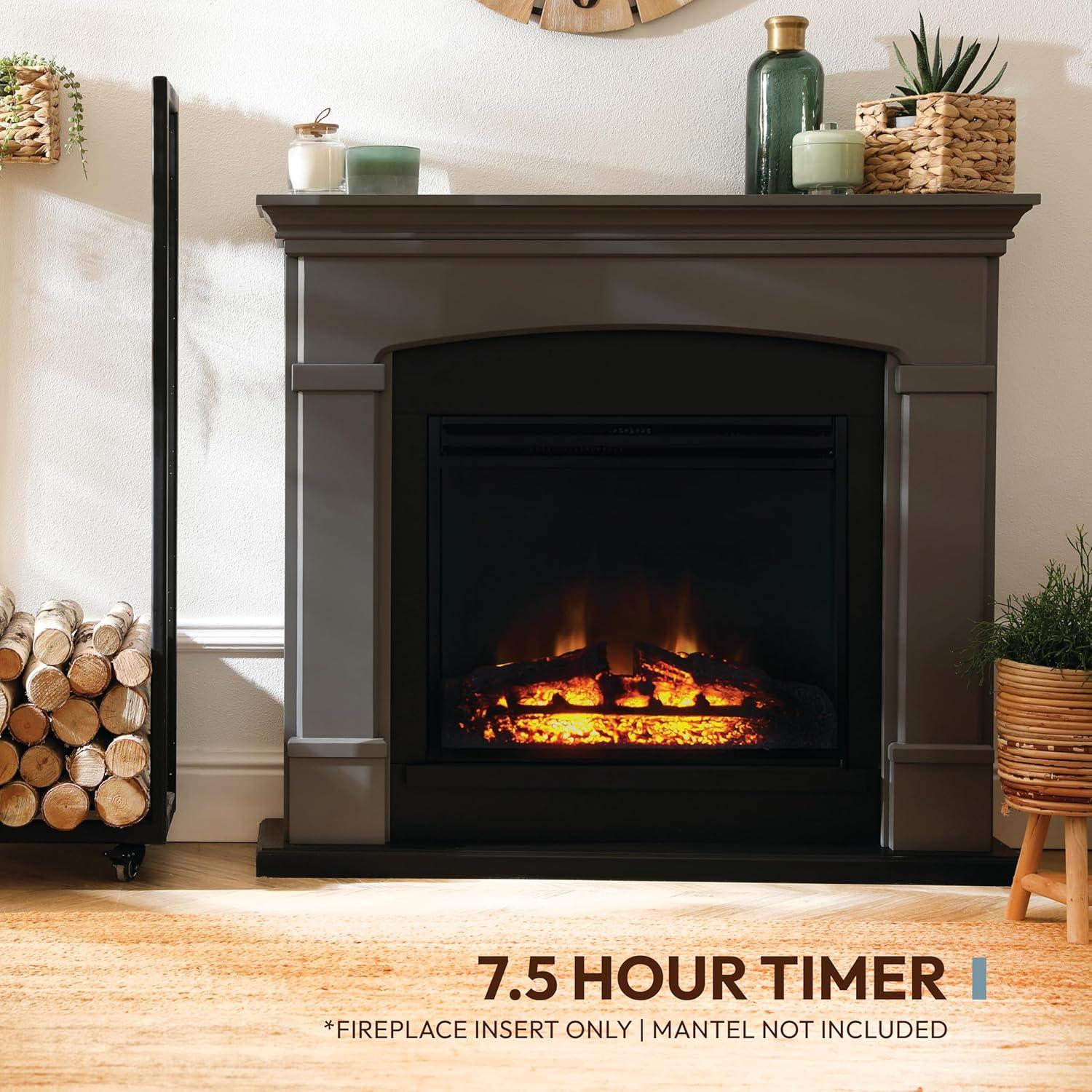 Cambridge Cambridge 5118 BTU Freestanding Electric Fireplace Heater Insert for Vacant Chimney Fireplace