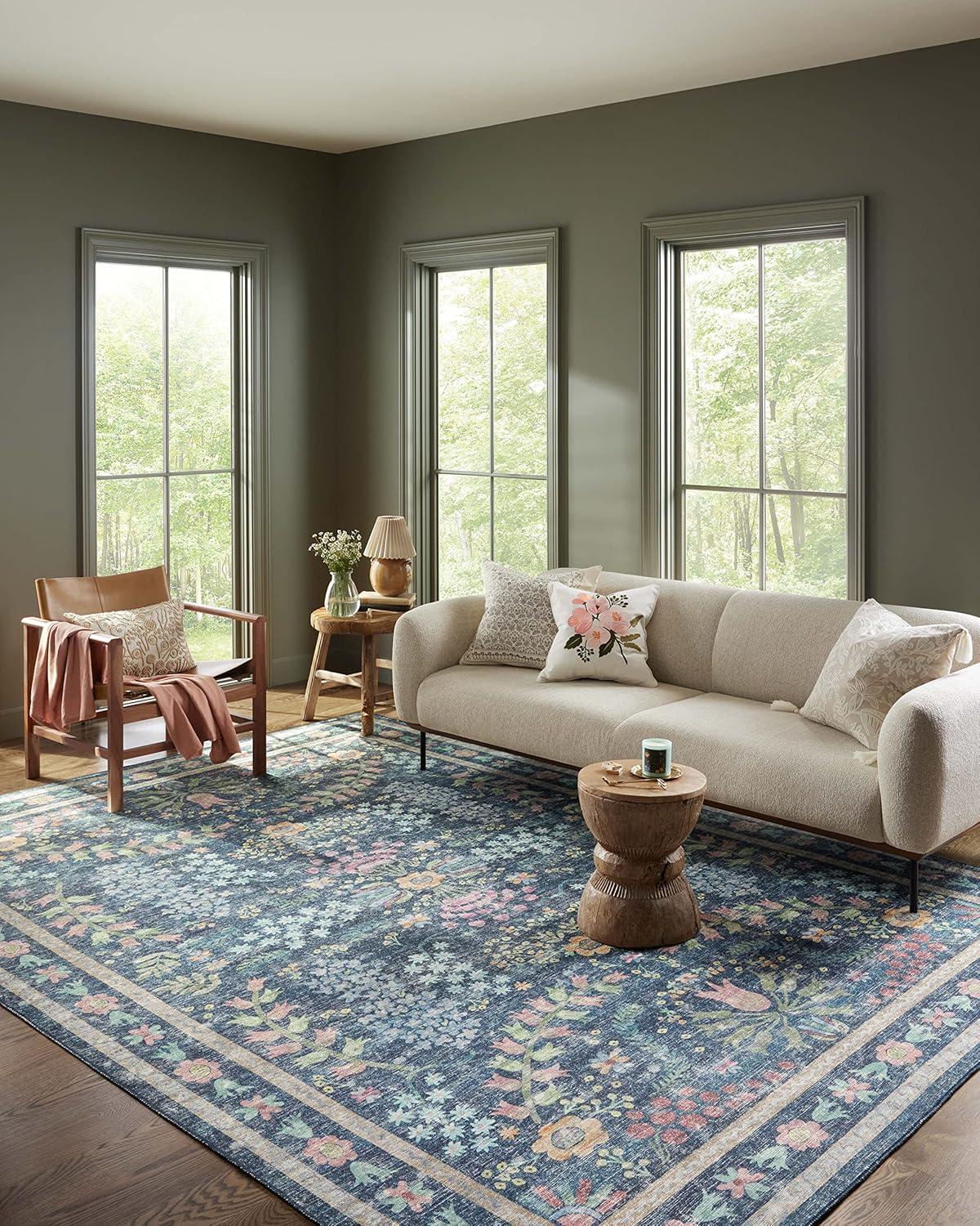 Rifle Paper Co. X Loloi Maison Frances Blue / Multi Area Rug