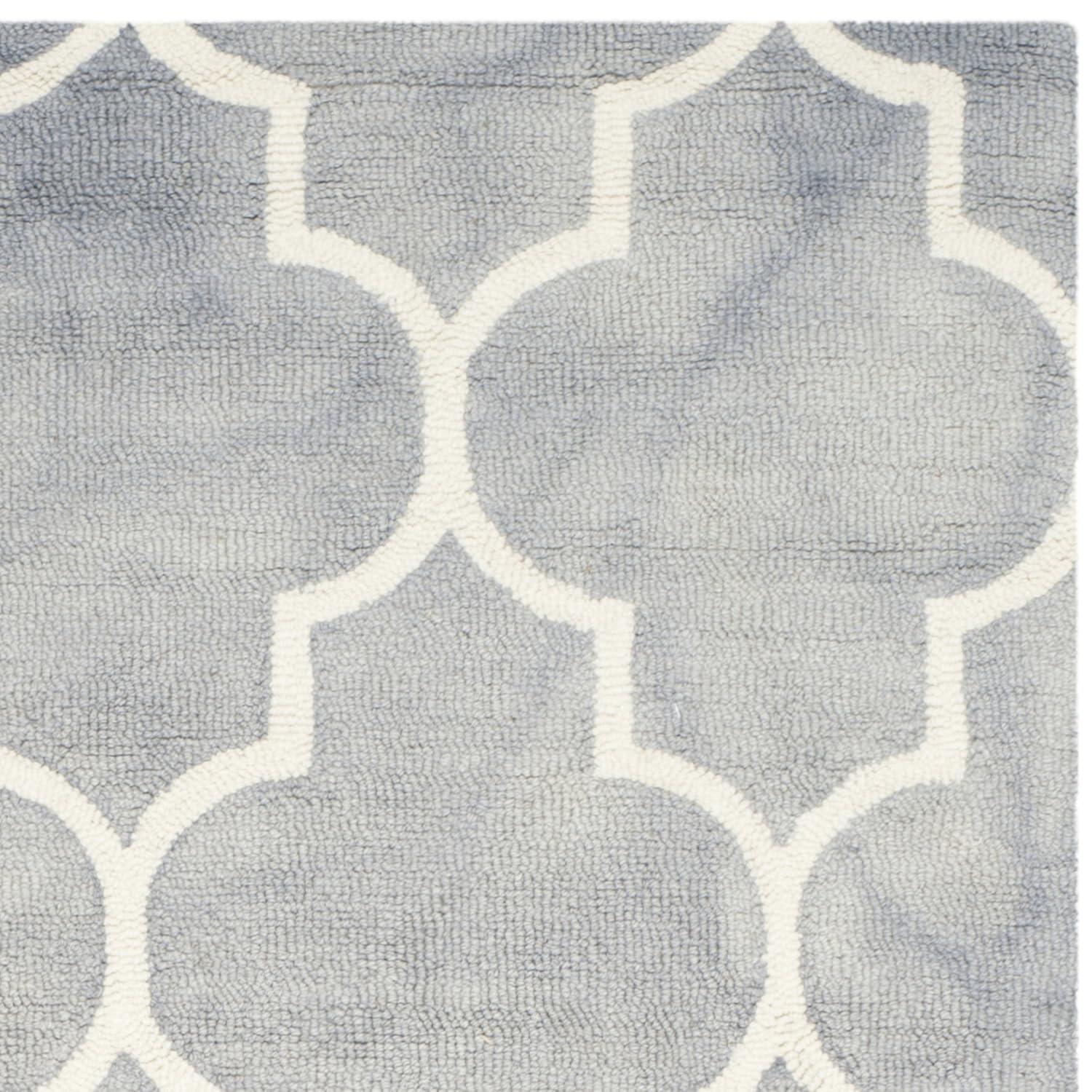 Dip Dye DDY535 Hand Tufted Area Rug - Grey/Ivory - 6'x9' - Safavieh.