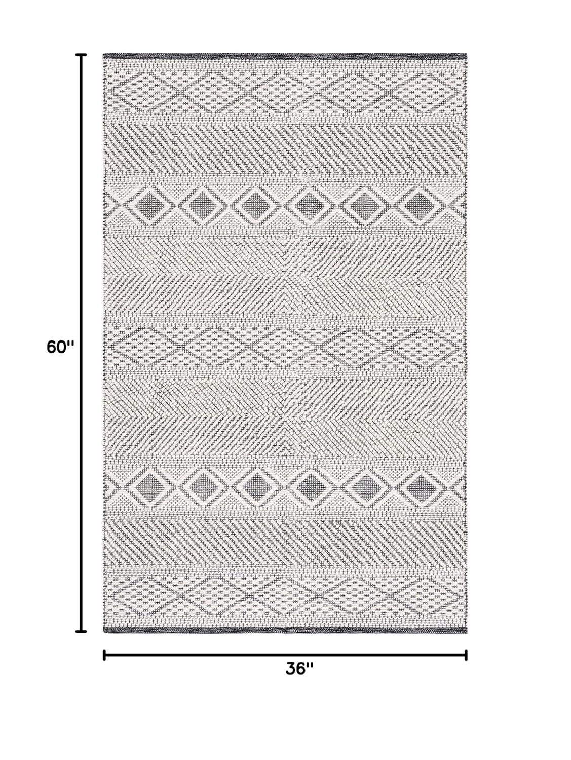 Union Rustic Dessiree Hand Woven Wool And Cotton Geometric Rug