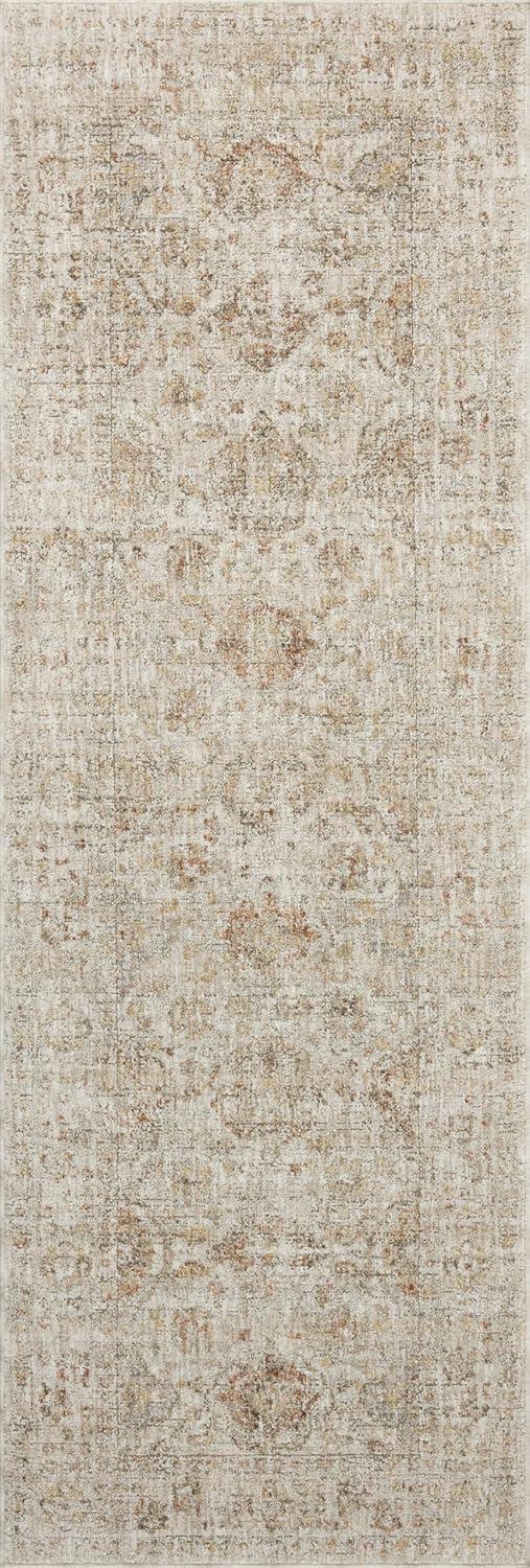 Beige and Spice Vintage-Inspired 11'-6" x 15'-6" Area Rug