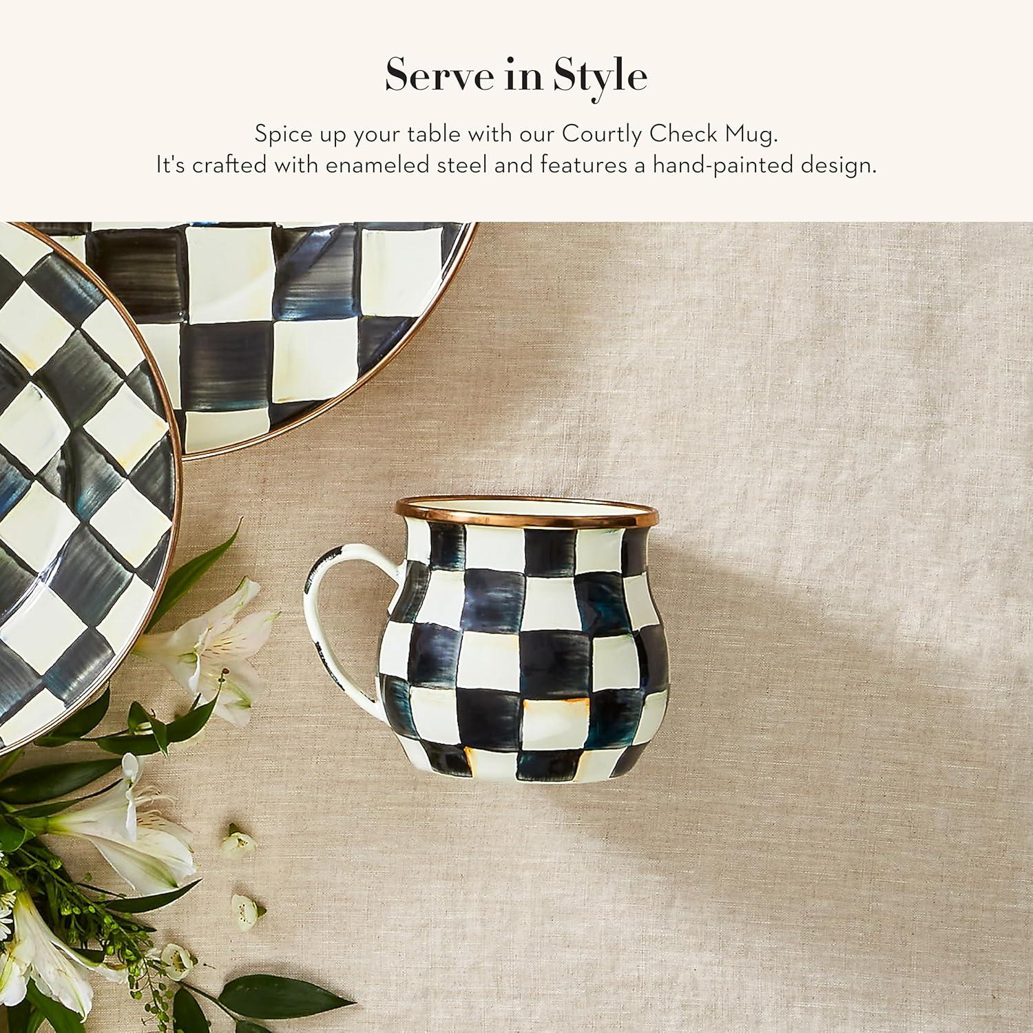MacKenzie-Childs Check Mugs (Set of 4)