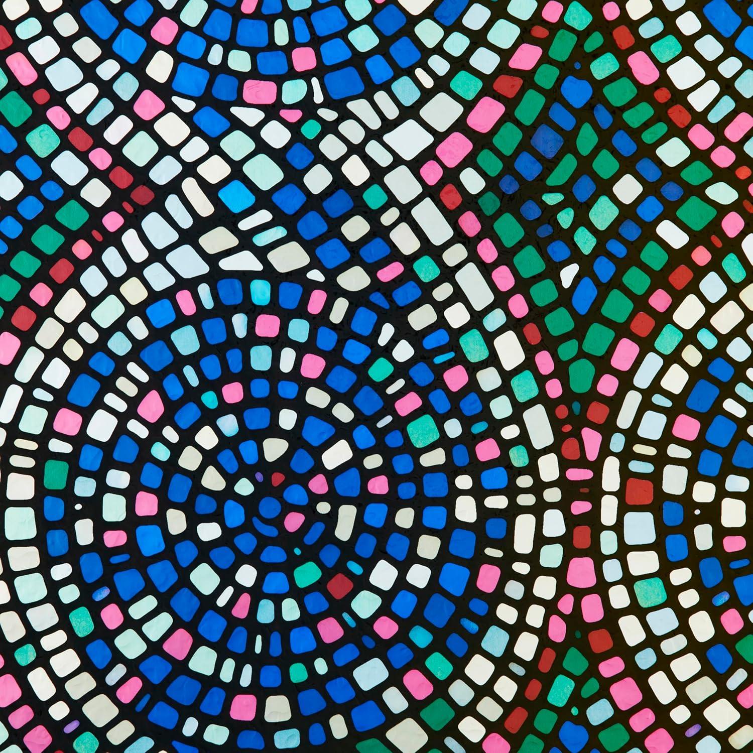 GILA Glass Scenes 36-in x 78-in Spiral Mosaic Decorative Window Film