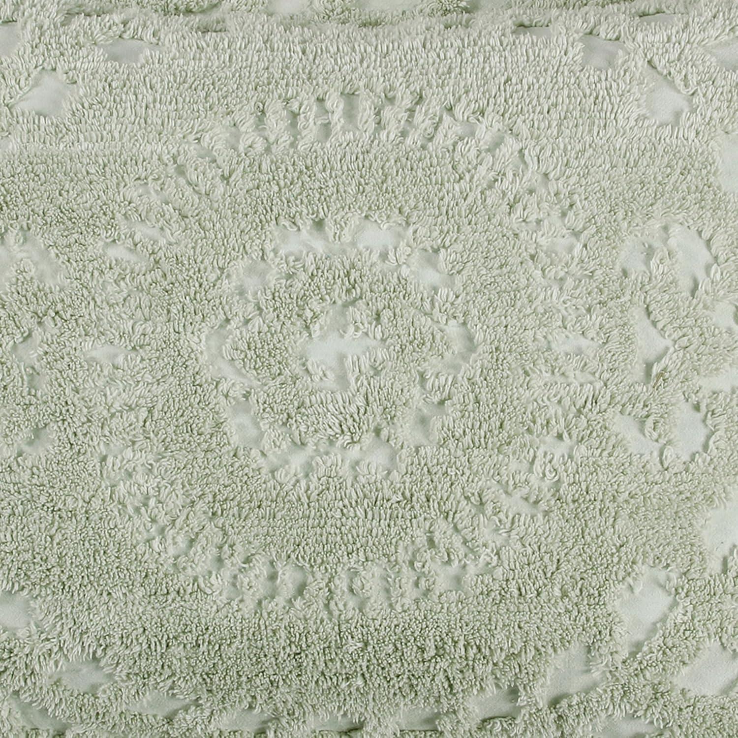 Euro Rio Collection 100% Cotton Tufted Unique Luxurious Floral Design Pillow Sham Sage - Better Trends