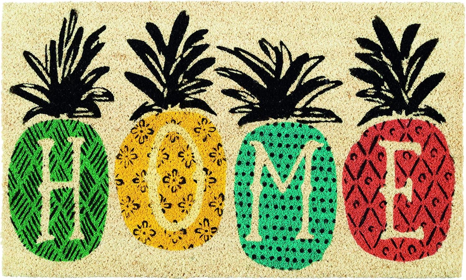 Pineapple Coir Outdoor Doormat, 18x30 Inches