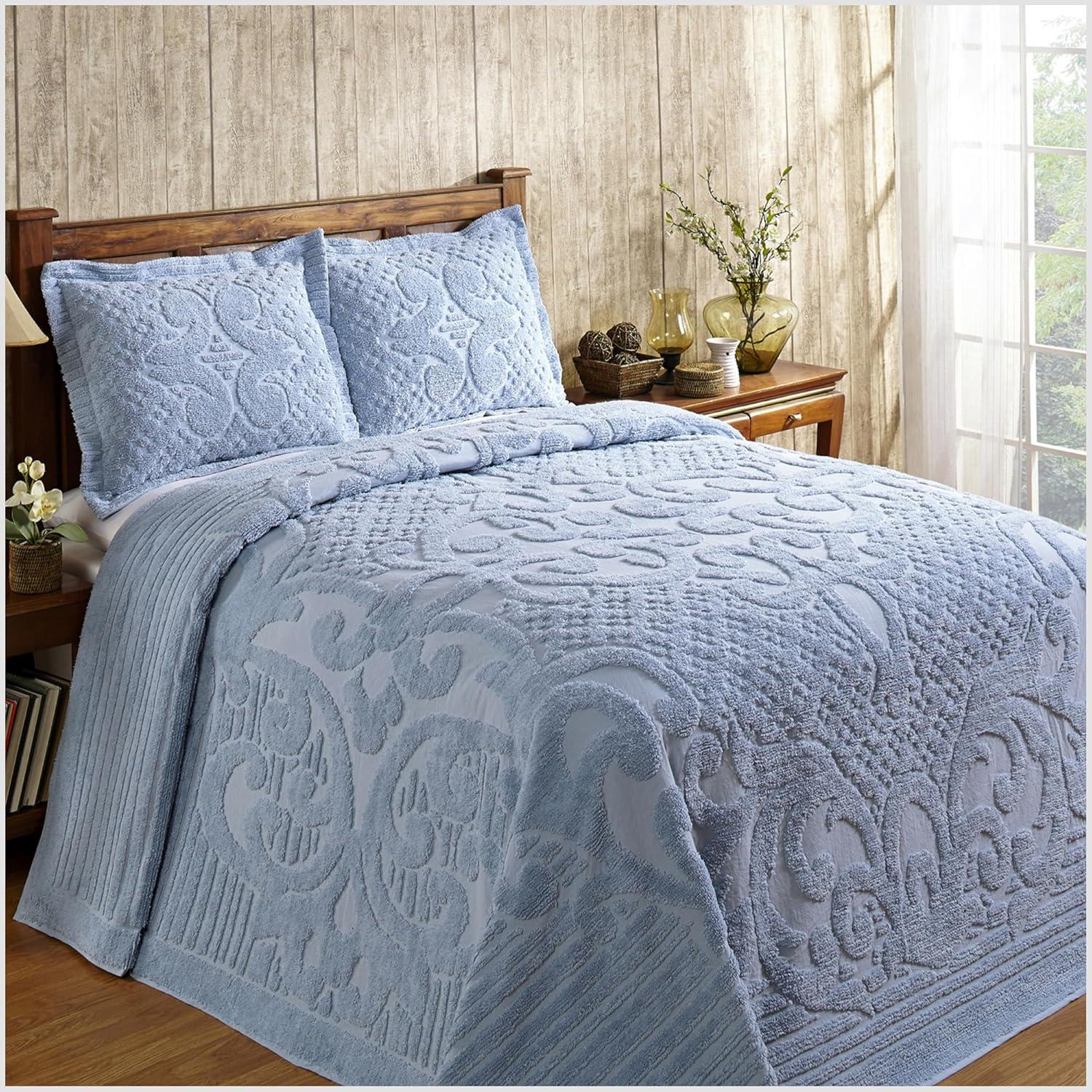 Ashton Elegant Cotton Traditional Tufted Coverlet / Bedspread