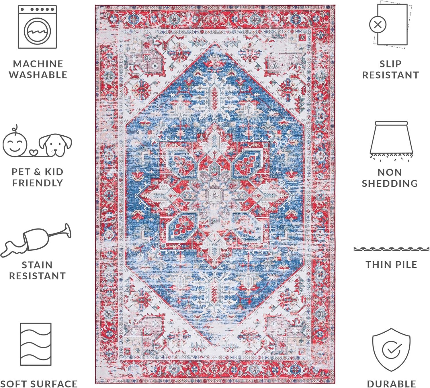 Tucson TSN102 Power Loomed Machine Washable Area Rug  - Safavieh