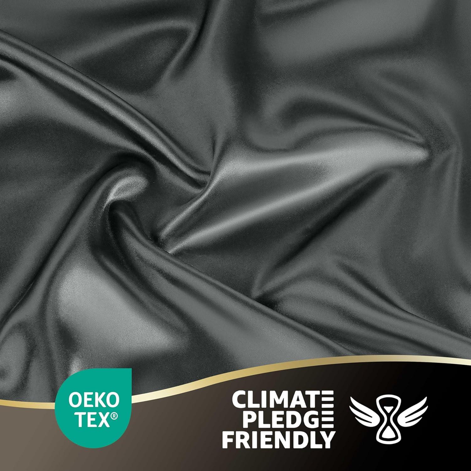 Seduction Martex Elegance Satin Silk Sheet Set Hotel Quality - Super Soft & Breathable Good For Hair & Skin