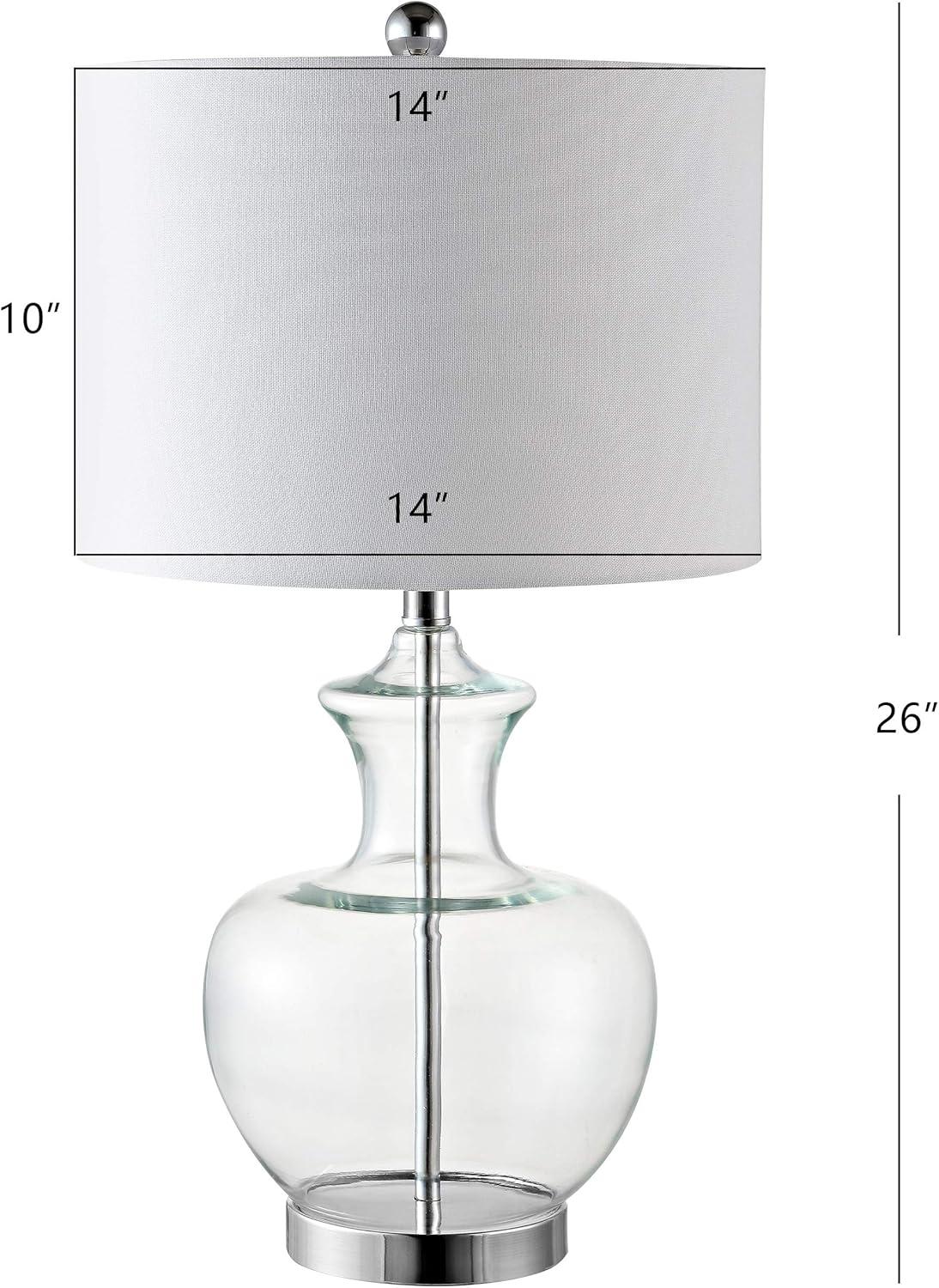 Bilsor Table Lamp (Set of 2) - Clear/Chrome - Safavieh.