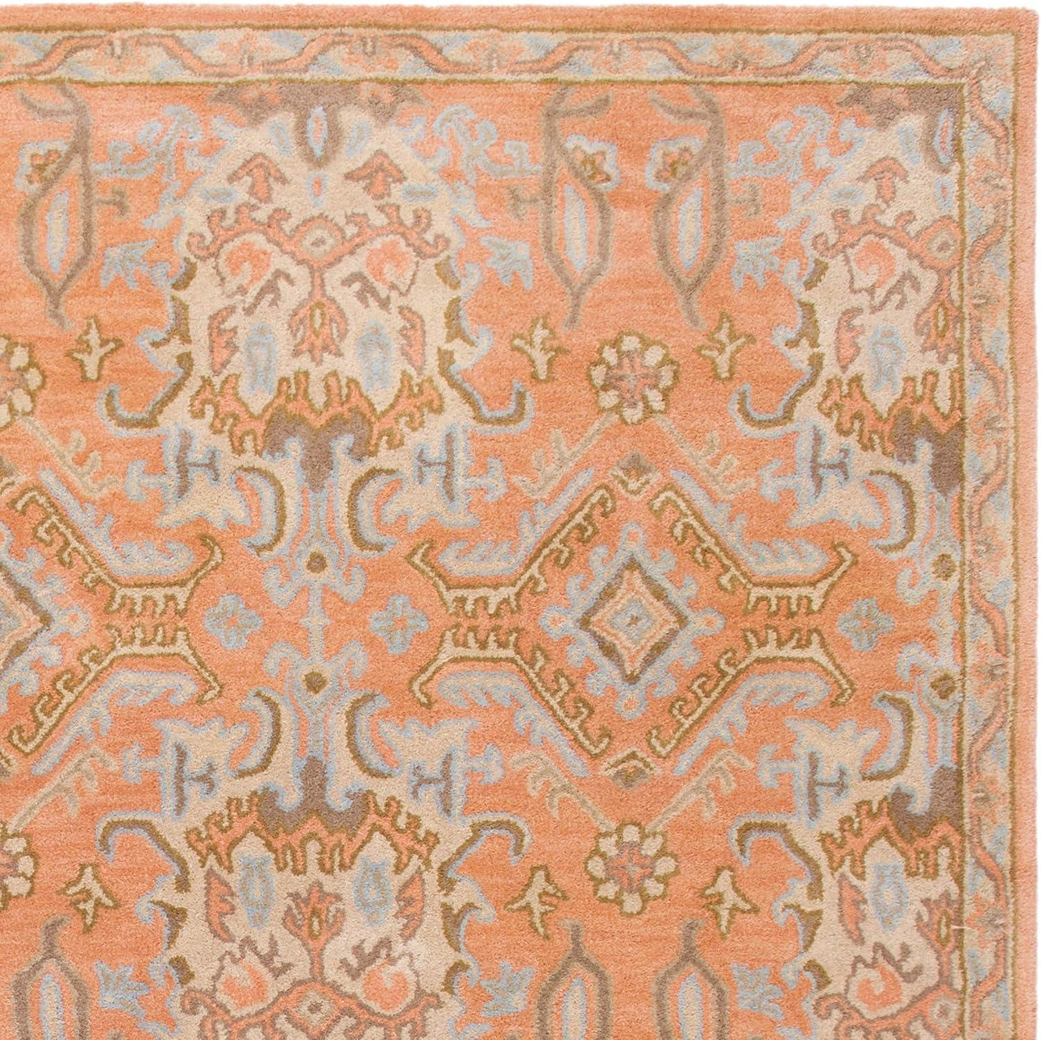 Wyndham WYD203 Hand Tufted Area Rug - Terracotta - 7'x7' - Safavieh.