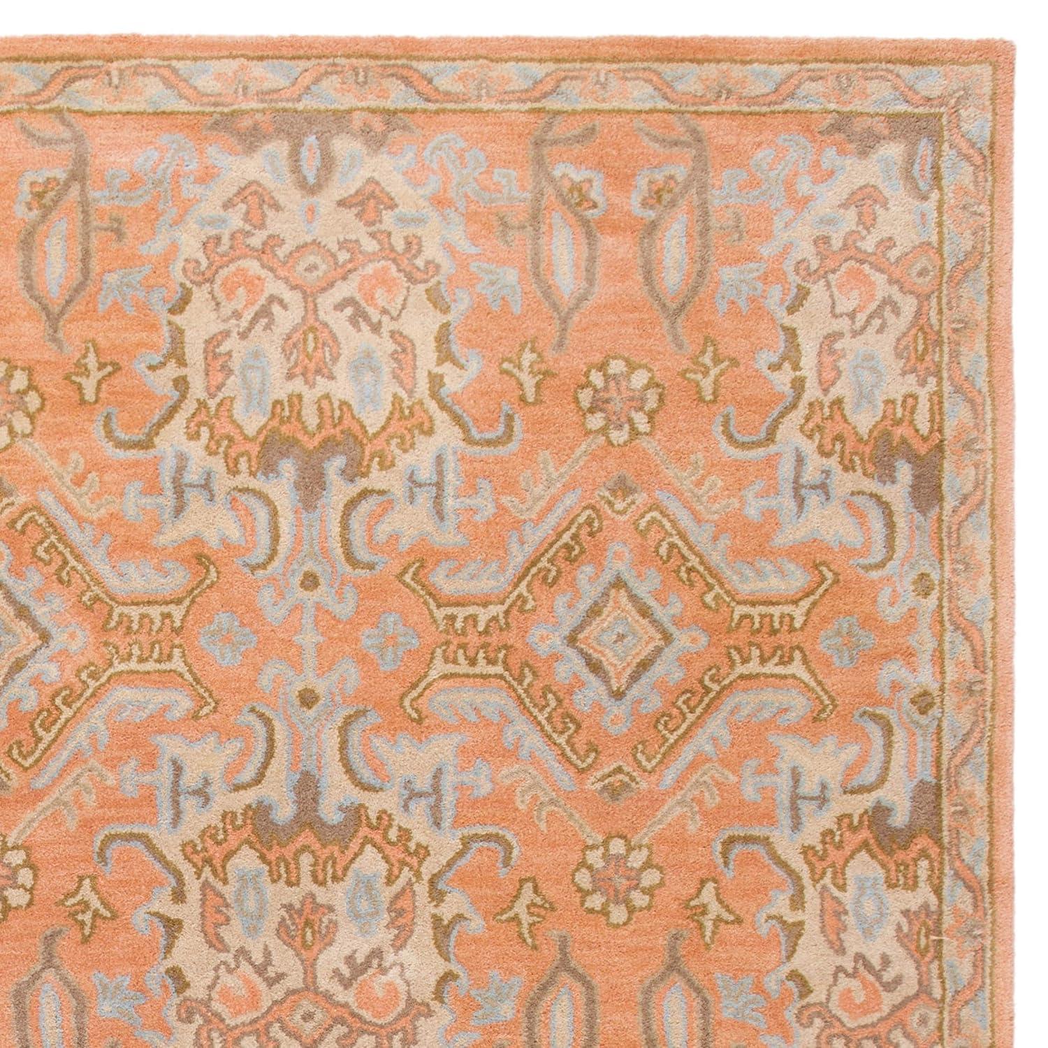 Wyndham WYD203 Hand Tufted Area Rug - Terracotta - 7'x7' - Safavieh.
