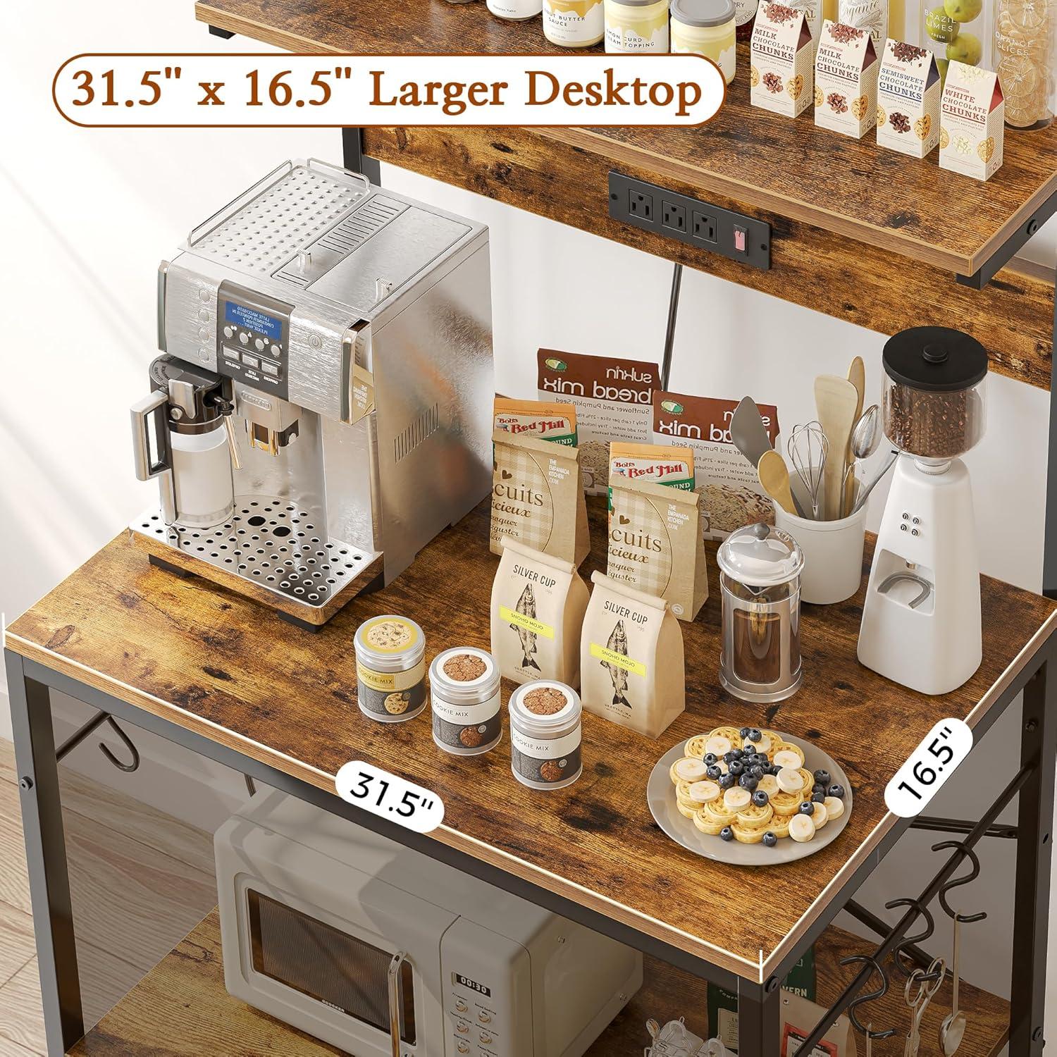Quintano 31.5'' Baker's Rack with Microwave Compatibility