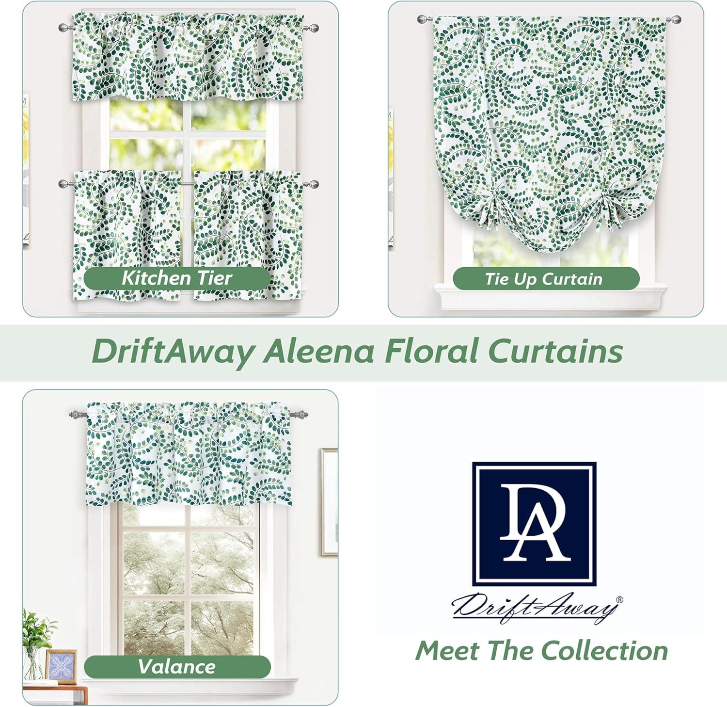 Helfer Floral Tailored 52'' W Window Valance in