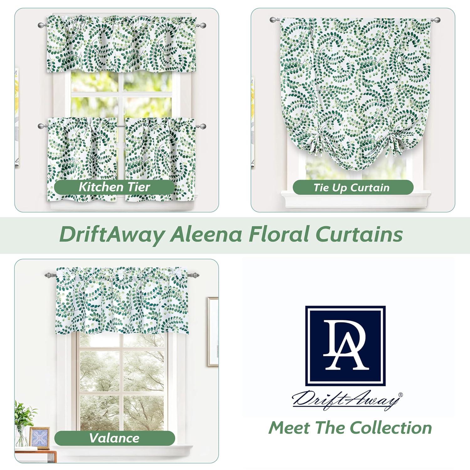 Helfer Floral Tailored 52'' W Window Valance in