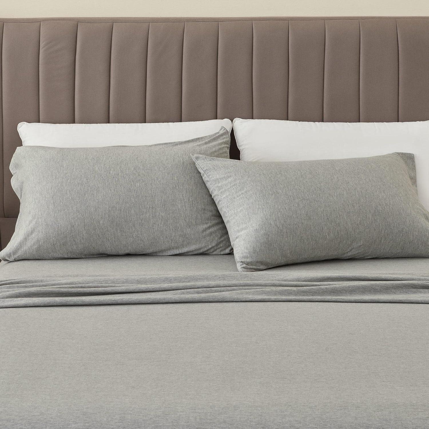 FreshFolds Cotton Blend Jersey Knit Super Soft Sheet Set