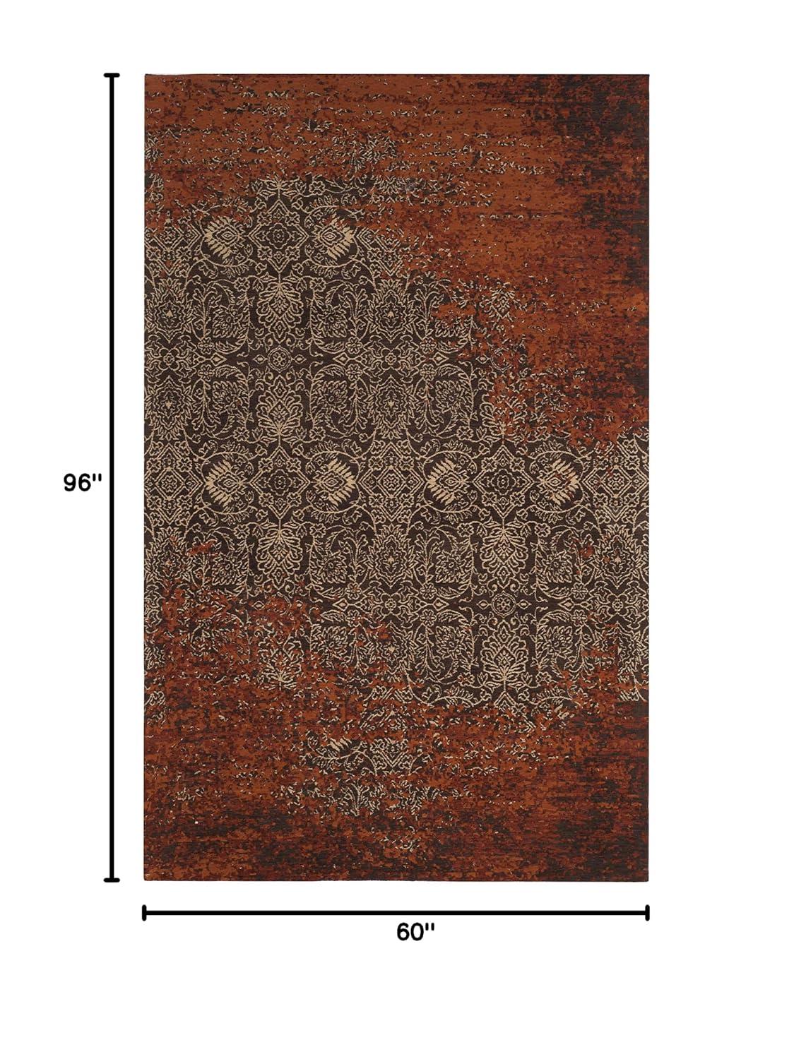 SAFAVIEH Classic Vintage Adelaide Abstract Area Rug, Rust/Brown, 5' x 8'