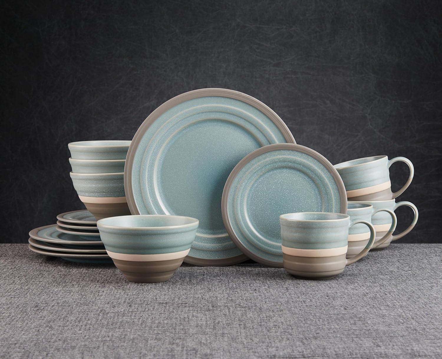 Pfaltzgraff Adina 16-Piece Stoneware Dinnerware Set, Service for 4