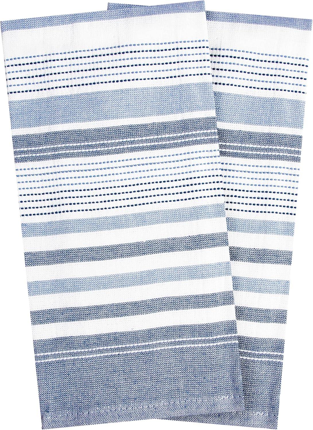 T-fal Dual Terry Stripe Kitchen Towel, 2 Piece Set