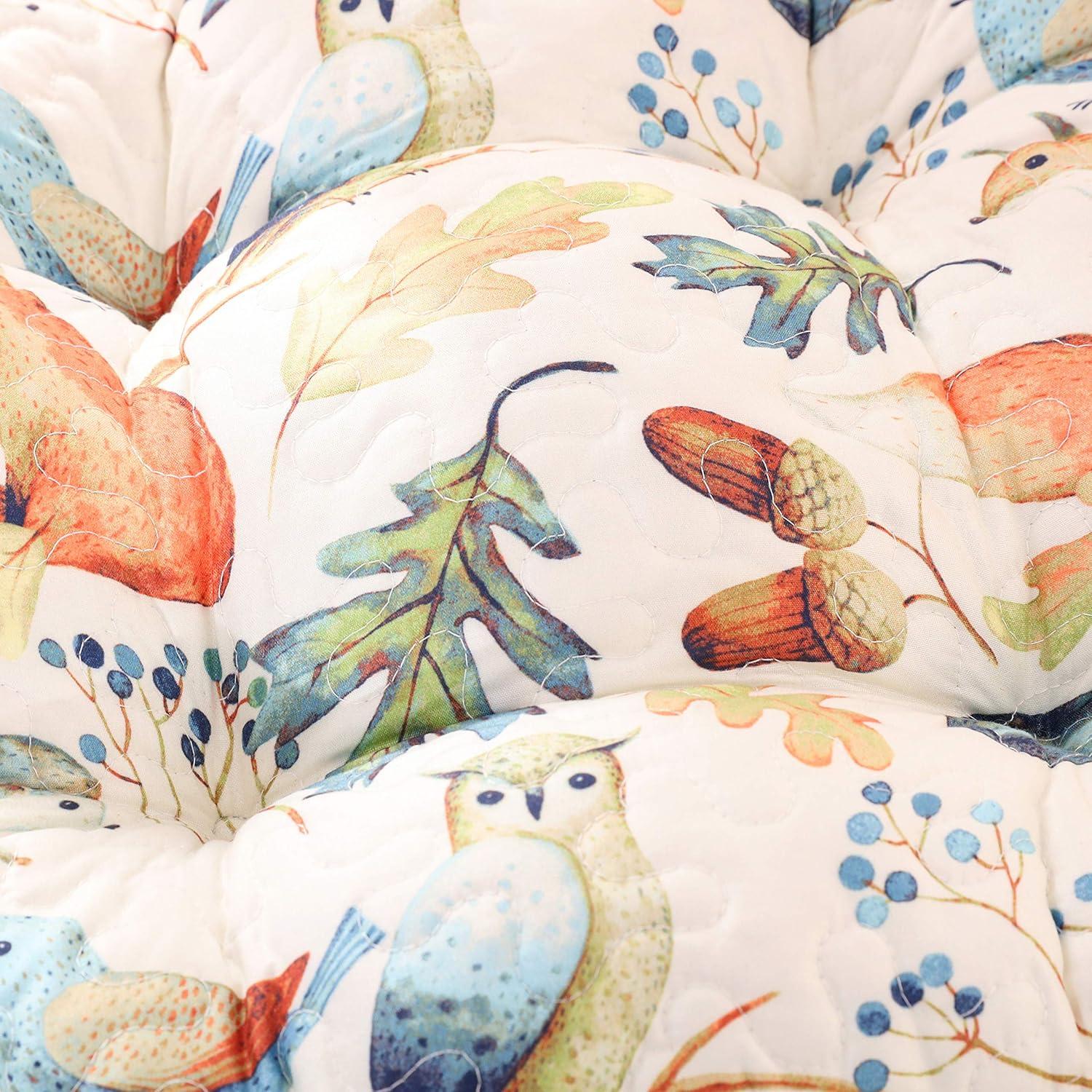 Barefoot Bungalow Quilted Reversible Indoor Chair Pad Cushion