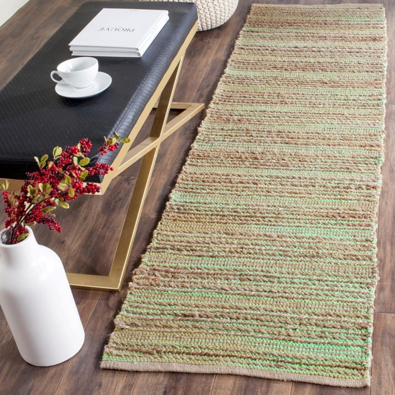 Cape Cod CAP851 Woven Indoor Runner Rug - Orange - 2'3"x8' - Safavieh
