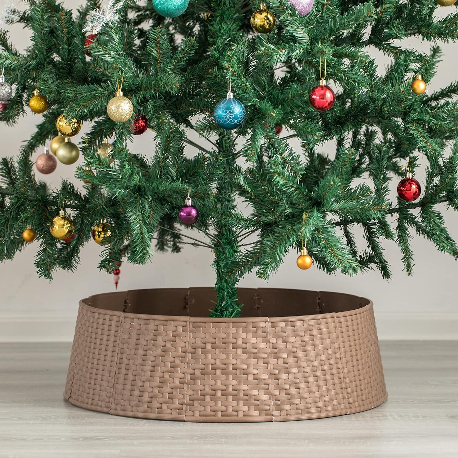 Large Rattan Collar Tree Skirt