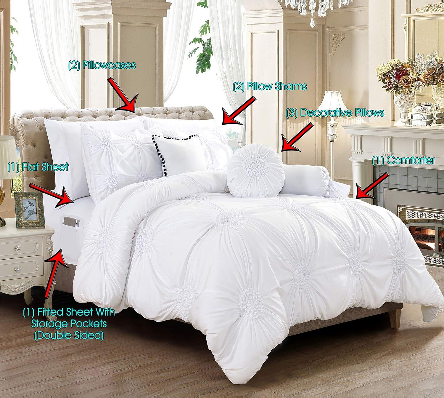 Box Stitch Comforter, Down Alternative Comforter Set