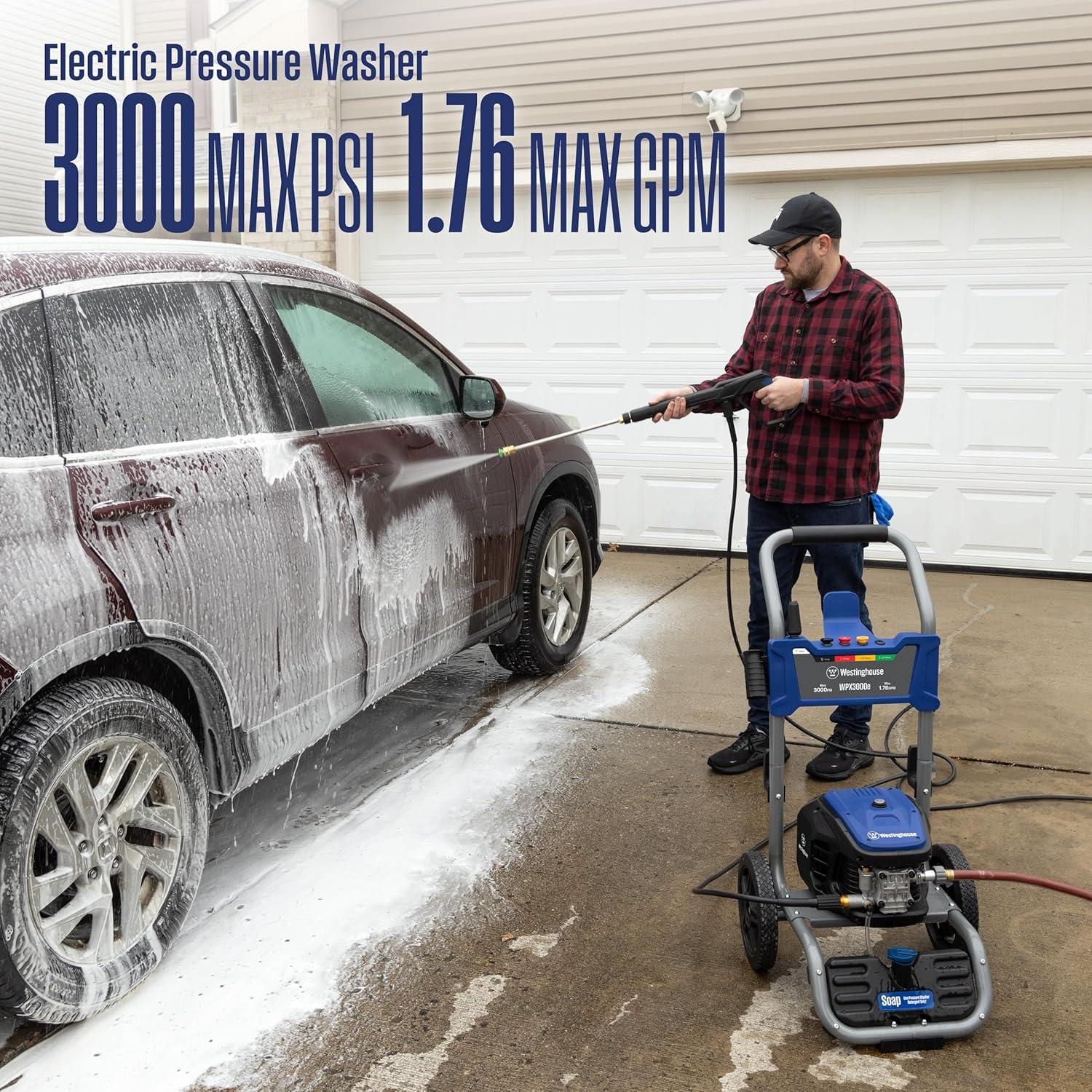 Westinghouse 3000 PSI Electric Pressure Washer with Soap Tank