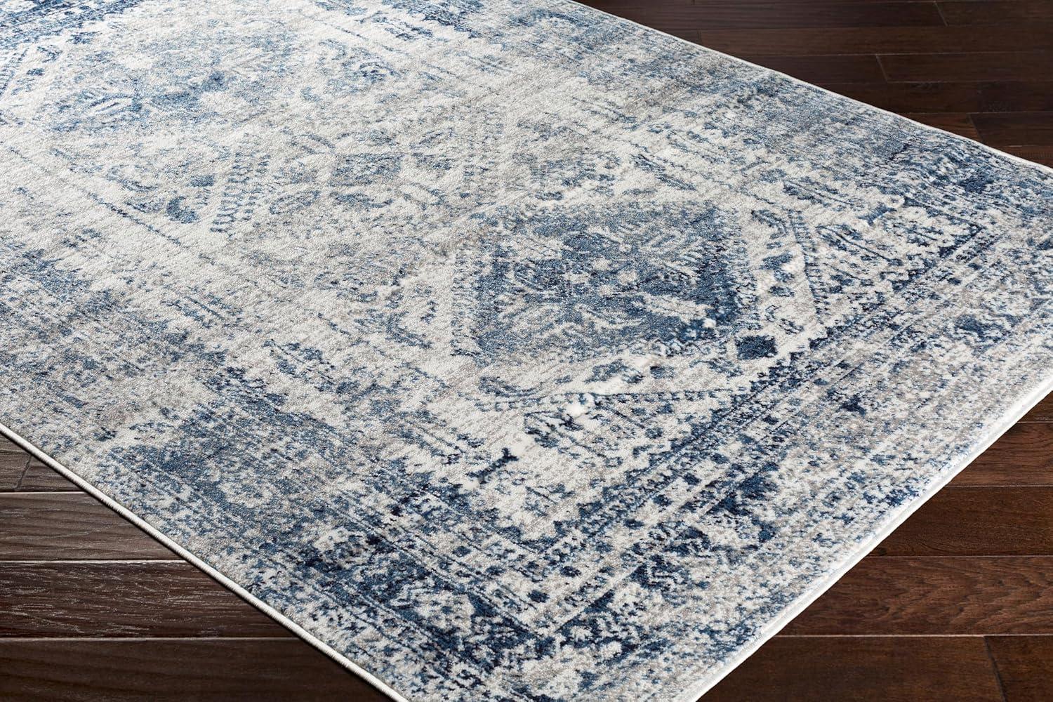 Havana Sky Blue 7 ft. 10 in. x 10 ft. 3 in. Oriental Area Rug
