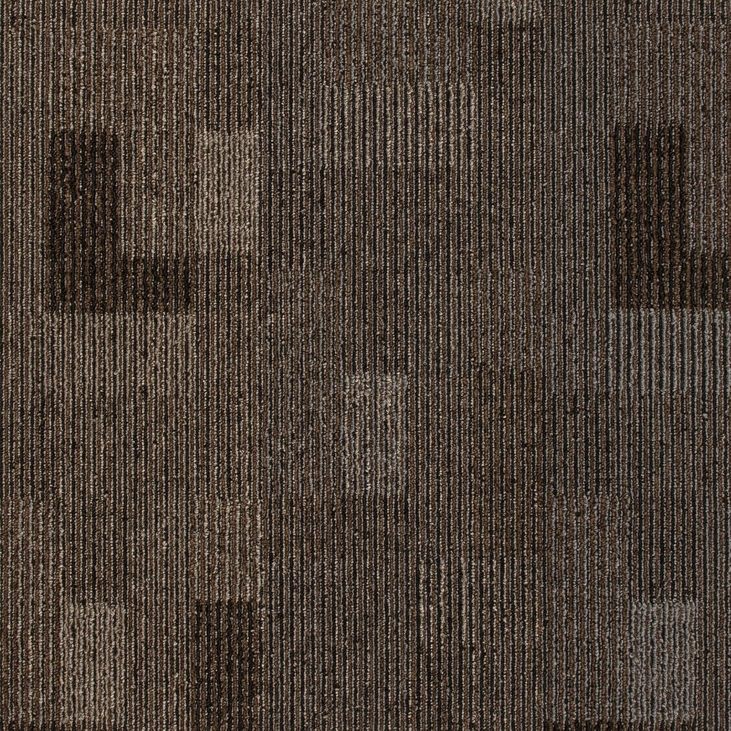 Mohawk Basics 24" x 24" Coffee Low Pile Carpet Tile